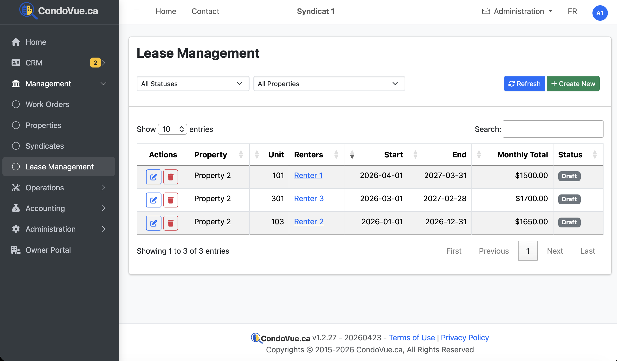 Lease Management